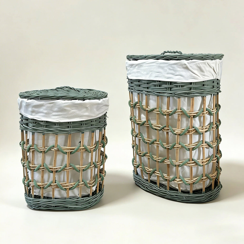 Stylish Laundry Basket with Removable Inner Lining | High & Bury