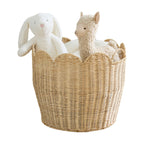 Stylish Laundry Basket with Wave Edge | High & Bury