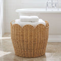 Stylish Laundry Basket with Wave Edge | High & Bury
