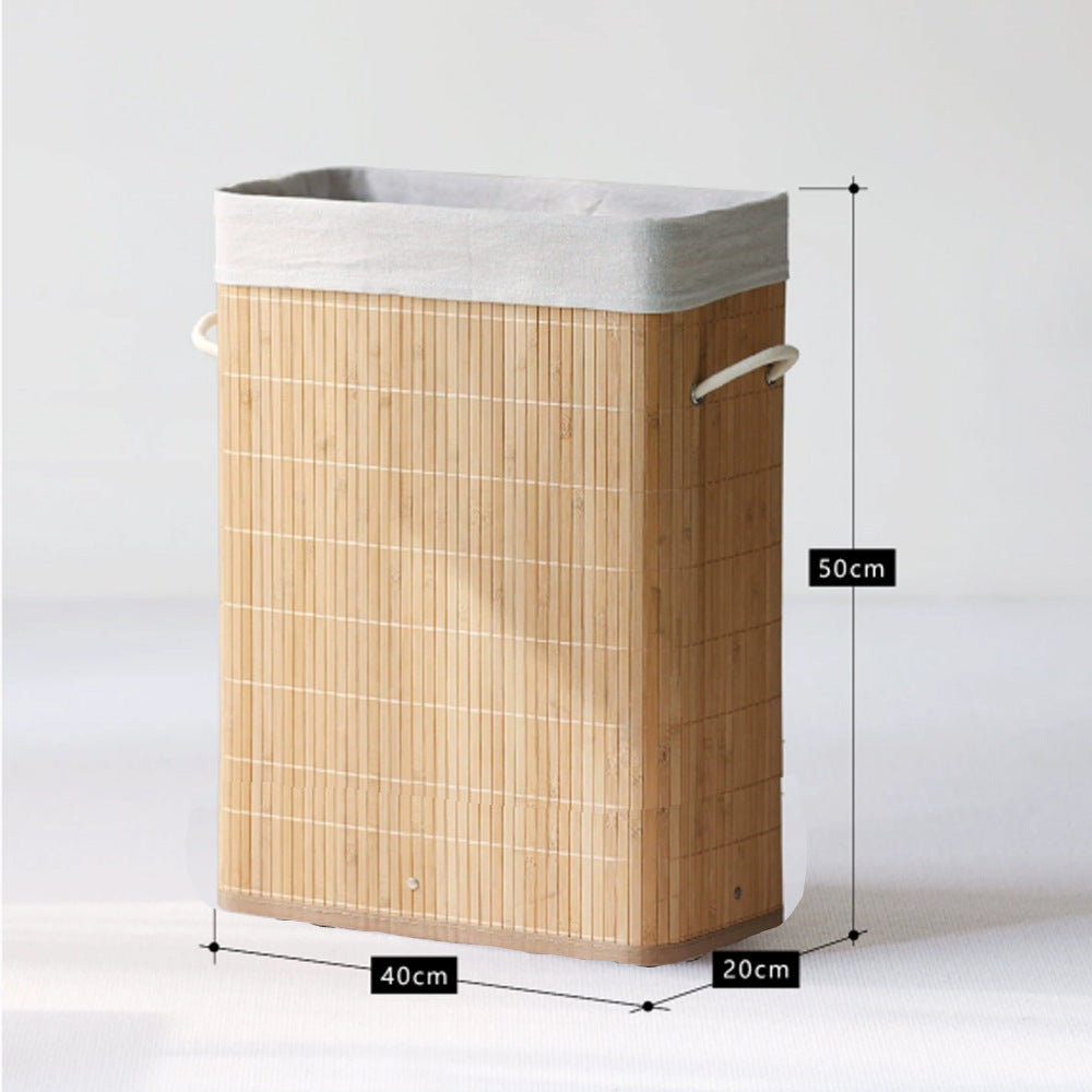 Stylish Laundry Container with Practical Lid and Carrying Handles | High & Bury
