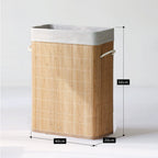 Stylish Laundry Container with Practical Lid and Carrying Handles | High & Bury