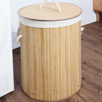 Stylish Laundry Container with Practical Lid and Carrying Handles | High & Bury