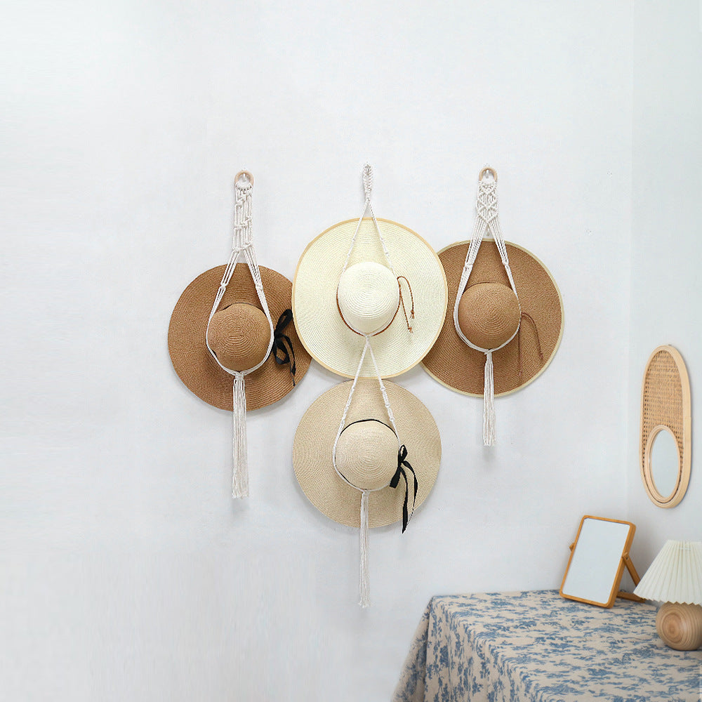 Stylish Macrame Hat Organizer | High & Bury