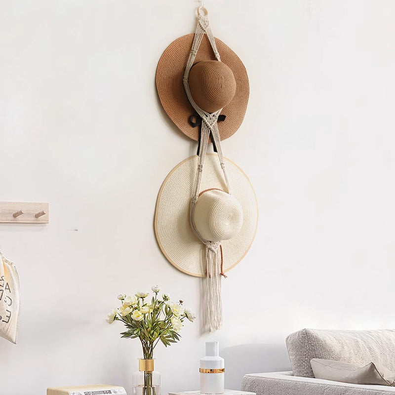 Stylish Macrame Hat Organizer | High & Bury