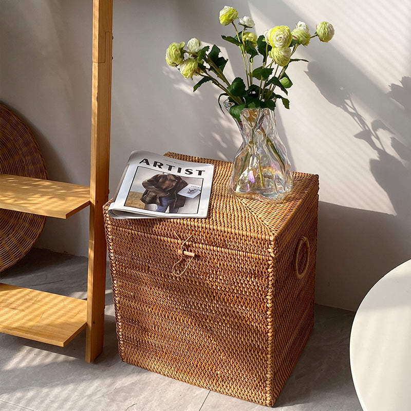 Stylish Storage Basket made of Rattan | High & Bury