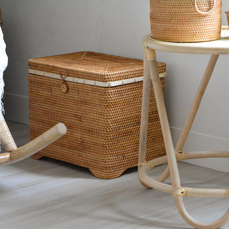 Stylish Storage Basket made of Rattan | High & Bury