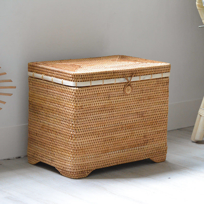 Stylish Storage Basket made of Rattan | High & Bury