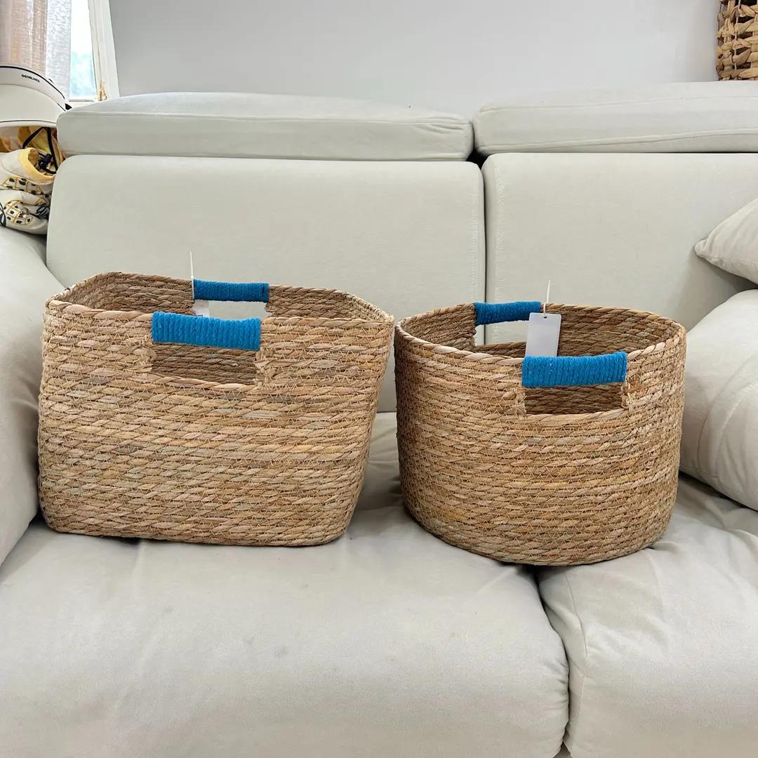 Stylish Storage Basket made of Woven Natural Fibers | High & Bury