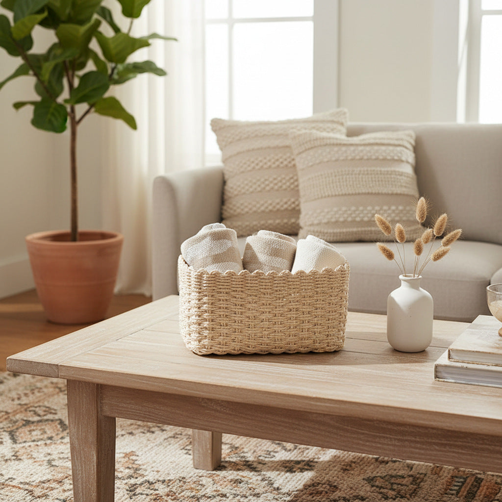 Stylish Storage Basket with Removable Inner Lining | High & Bury