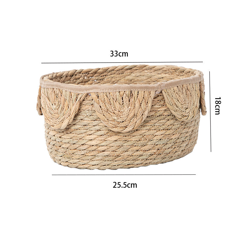 Stylish Storage Basket with Wave Rim | High & Bury