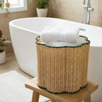 Stylish Storage Basket with Wavy Edge | High & Bury