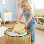 Stylish Storage Basket with Wavy Edge | High & Bury