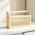 Stylish Storage Box made of Wood and Rattan | High & Bury