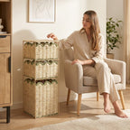 Stylish Storage System with Woven Baskets | High & Bury