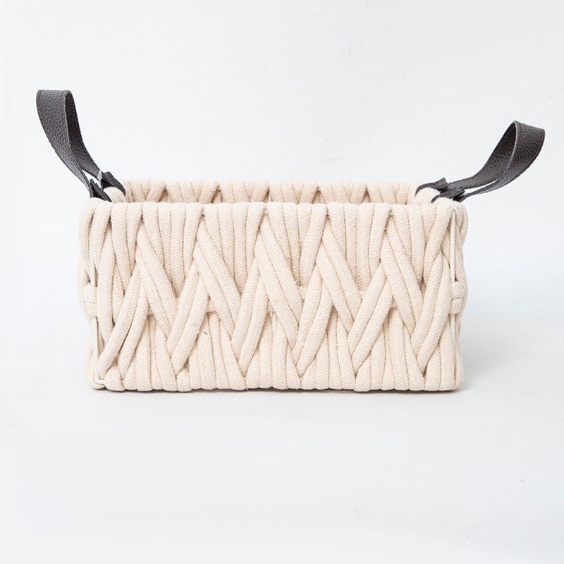 Stylish Textured Storage Basket | High & Bury