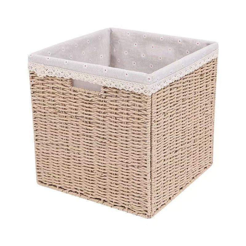 Stylish Woven Storage Cube | High & Bury