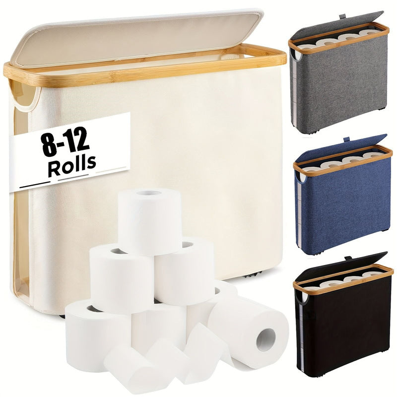 Sustainable Recycling Organizer with Bamboo Lid | High & Bury