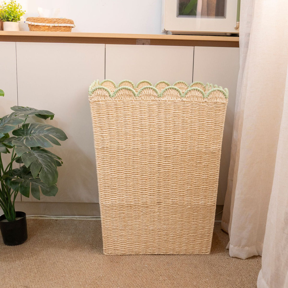 Tall Woven Storage Basket | High & Bury