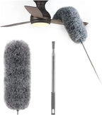 Telescopic Microfibre Duster with Flexible Head and 3 Replacement Heads, view 7