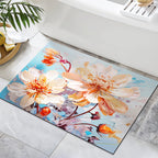 Textured Floral Design Bath Mat | High & Bury