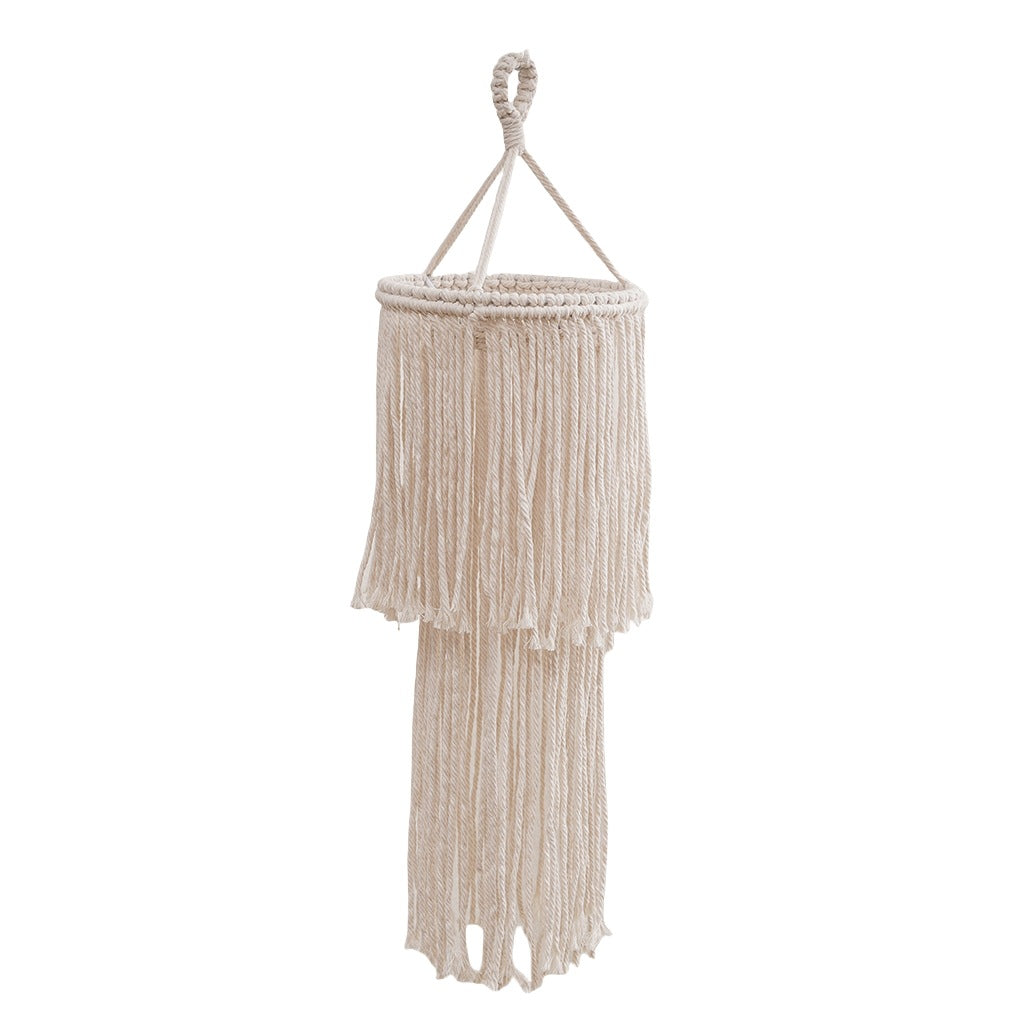 Textured Macrame Hanging Light Fixture | High & Bury
