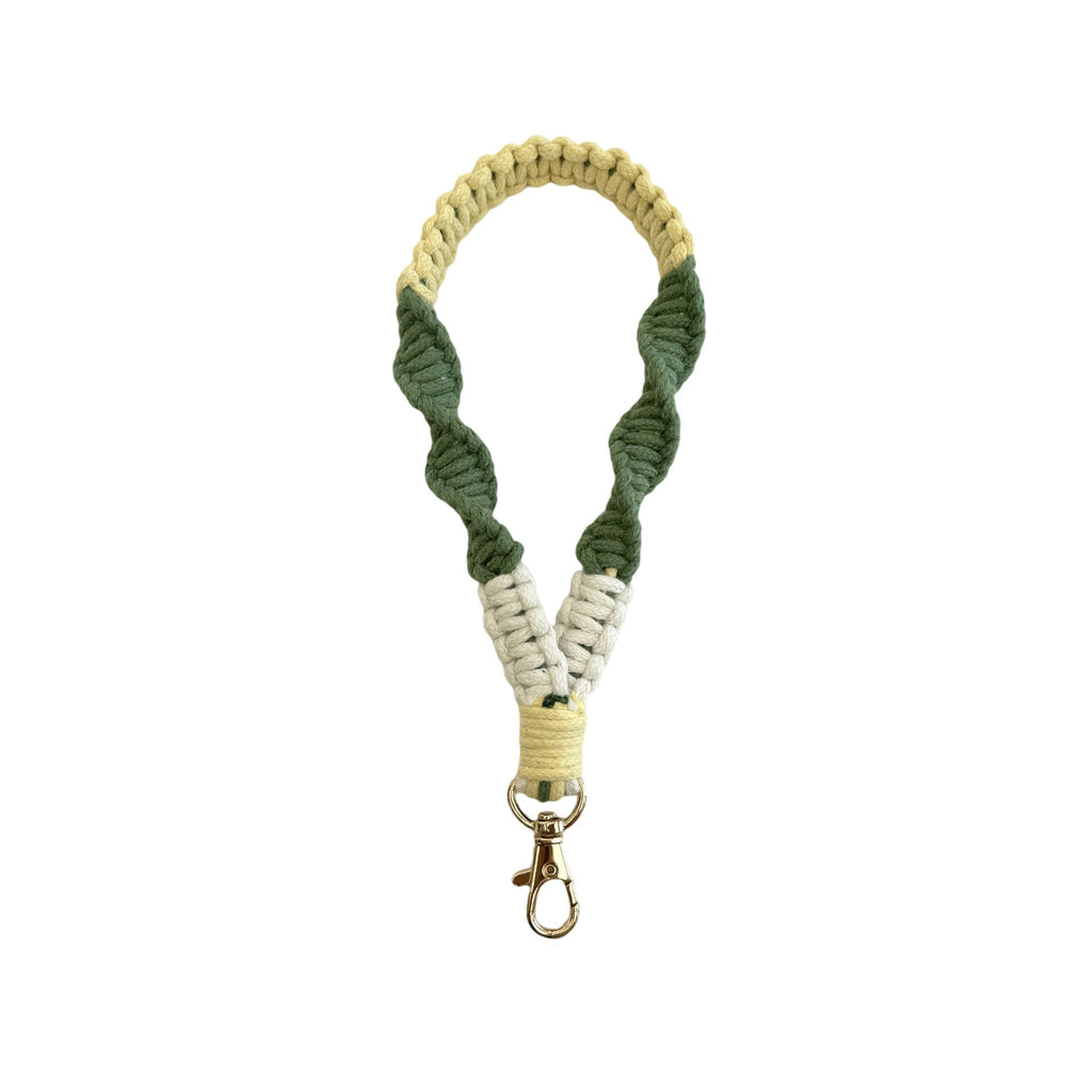 Textured Macrame Keychain Holder | High & Bury