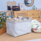 Textured Woven Storage Bin | High & Bury