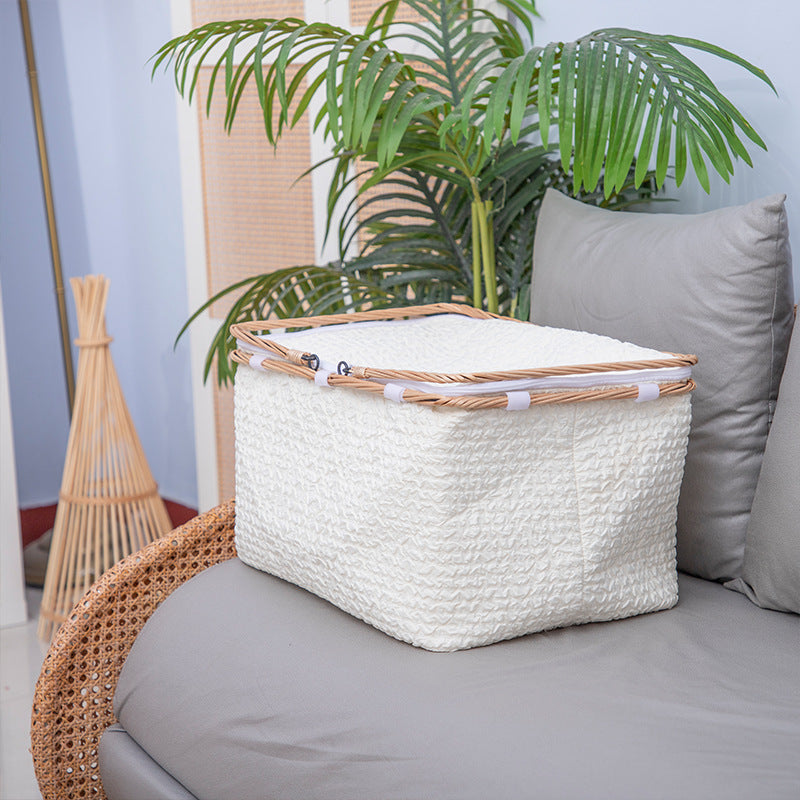 Textured Woven Storage Bin | High & Bury