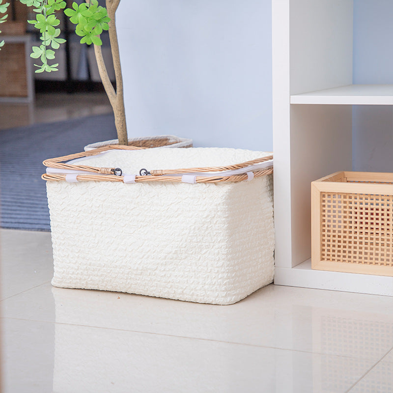 Textured Woven Storage Bin | High & Bury