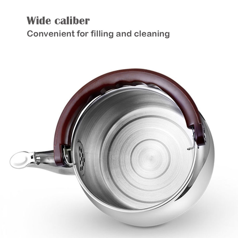 Thick-Walled Stainless Steel Whistling Kettle, 0,6L/1,0L/1,8L/2,7L, view 2