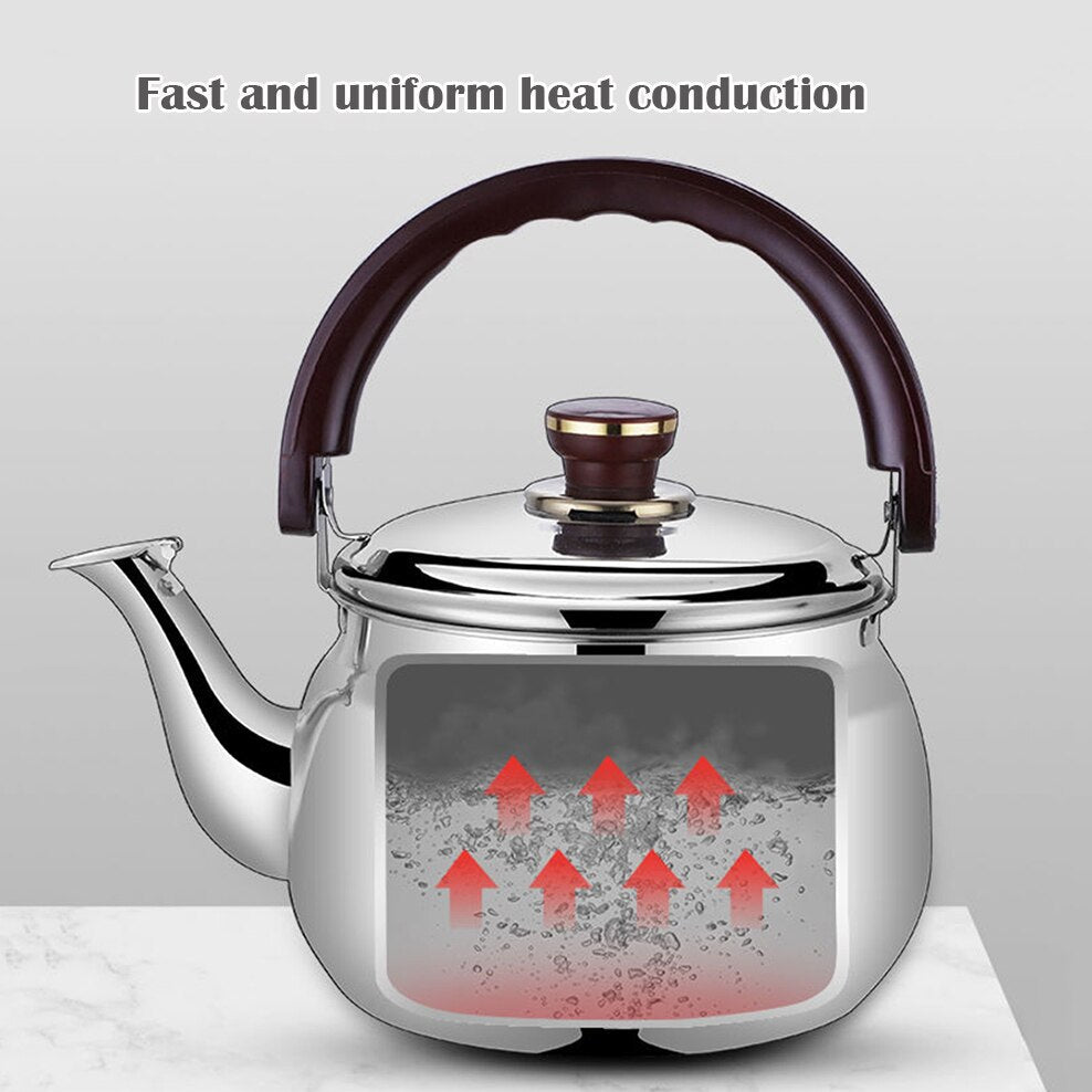 Thick-Walled Stainless Steel Whistling Kettle, 0,6L/1,0L/1,8L/2,7L, view 3