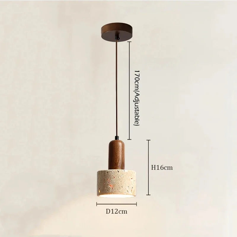 Thorncliff Travertine Pendant Lamp