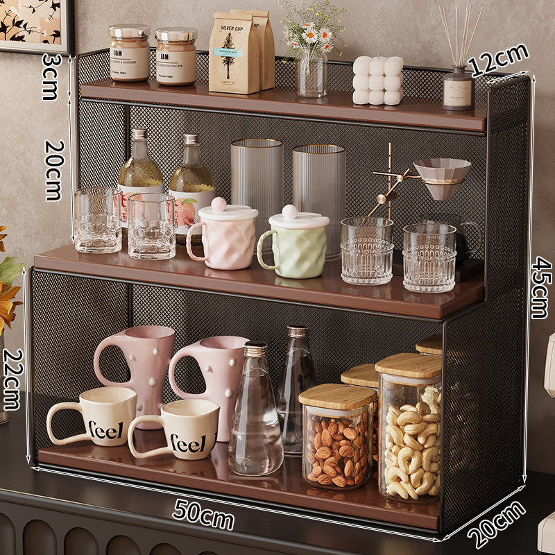 Three-Tier Metal Kitchen Shelf | High & Bury