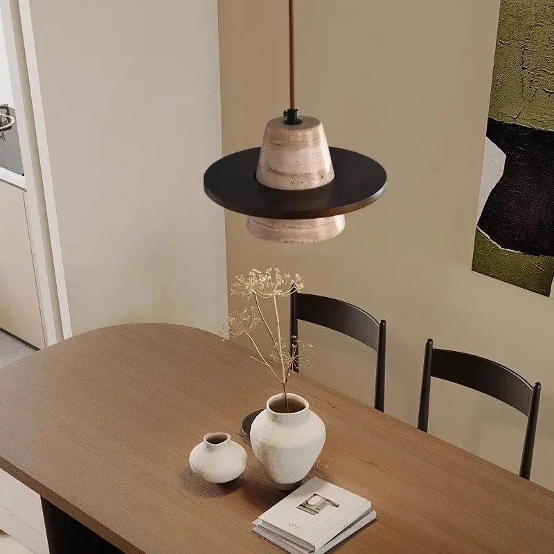 Tidegate Travertine Pendant Lamp