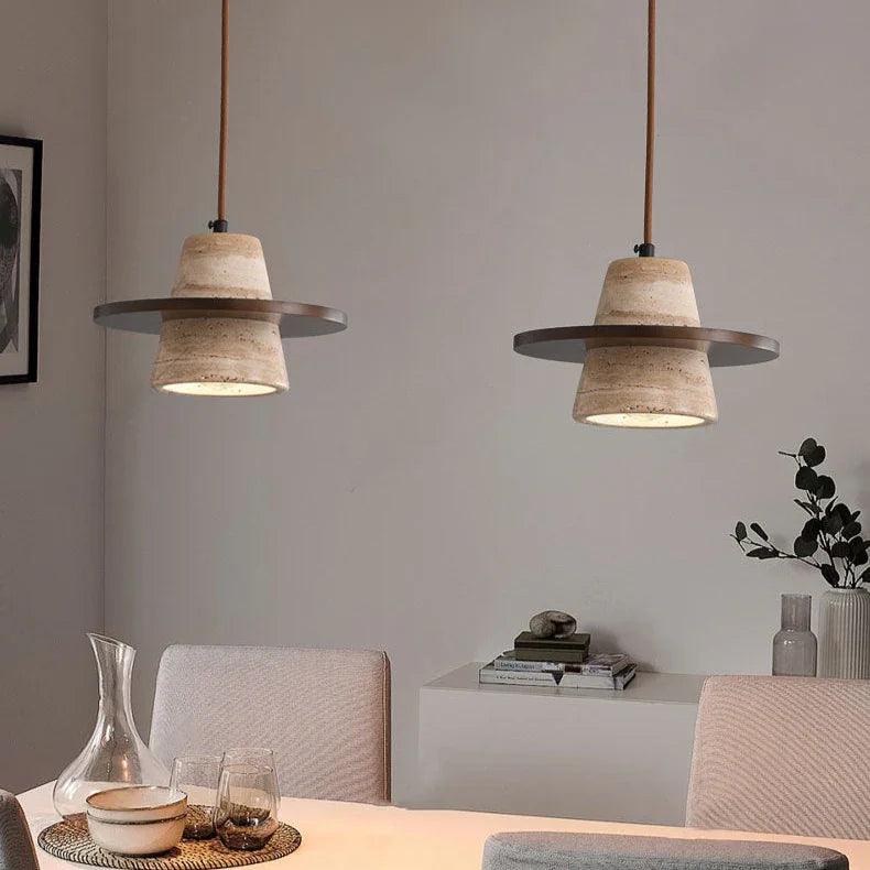 Tidegate Travertine Pendant Lamp