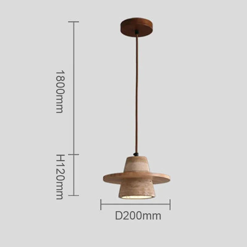 Tidegate Travertine Pendant Lamp