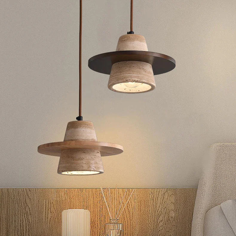 Tidegate Travertine Pendant Lamp