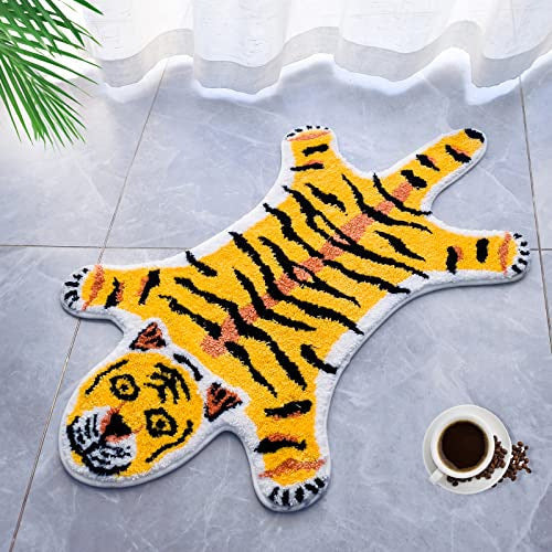 Tiger-Themed Plush Area Rug | High & Bury