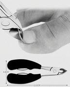 Toenail Clipper for Thick Nails with Curved Blade and Splashguard, view 4