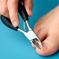 Toenail Clipper for Thick Nails with Curved Blade and Splashguard