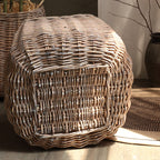 Trash Can Wood Handwoven | High & Bury