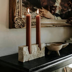 Travertine Candle Holder
