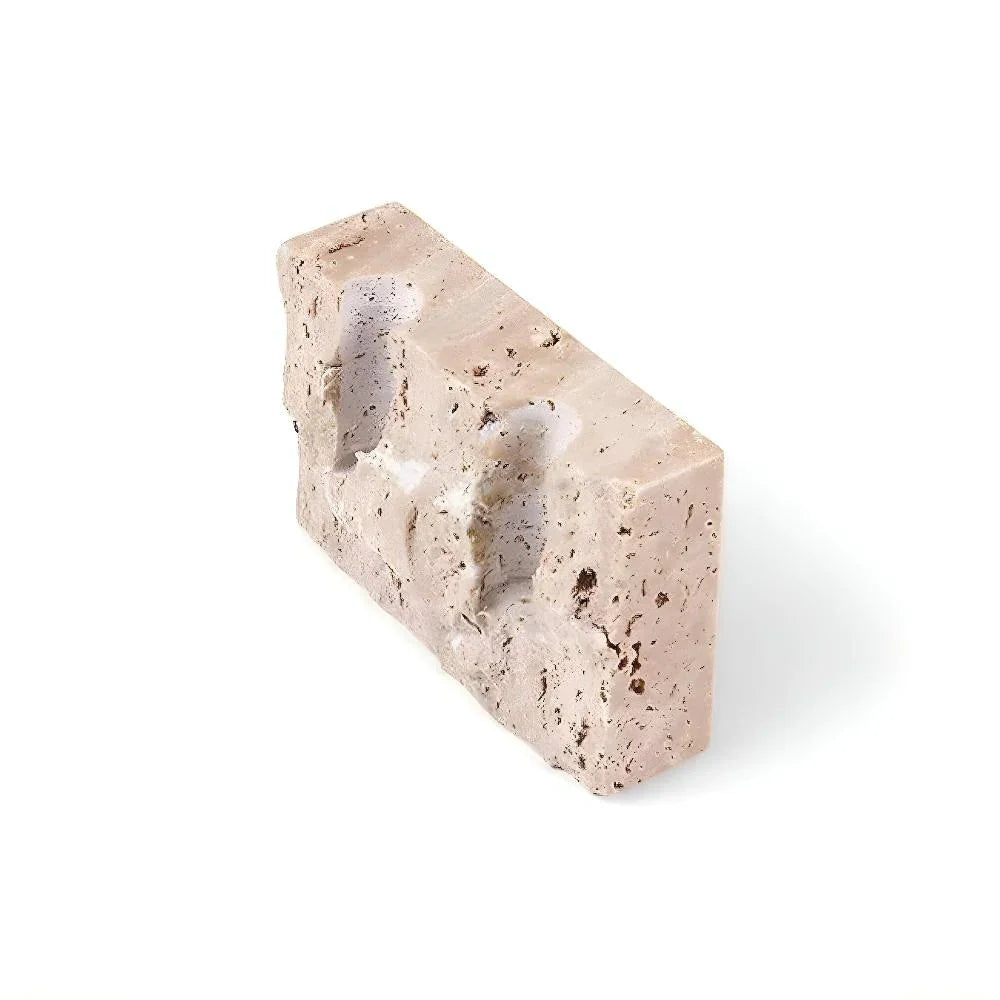 Travertine Candle Holder