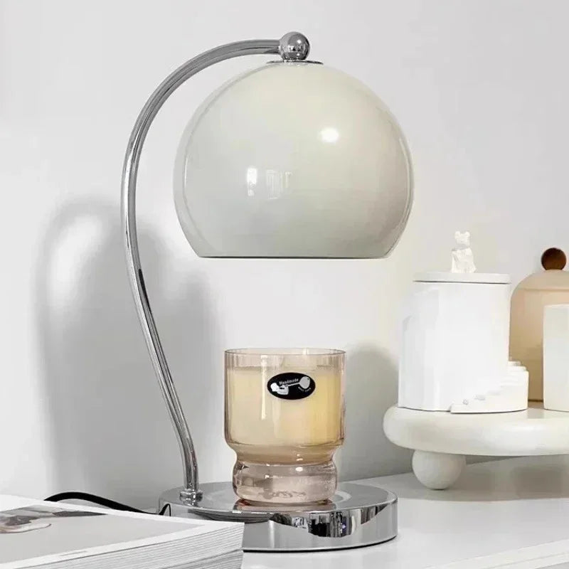 Travertine Candle Warmer Lamp