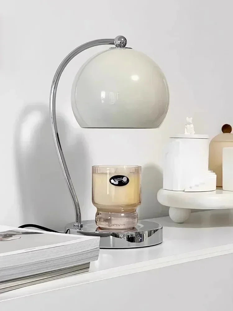 Travertine Candle Warmer Lamp
