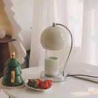 Travertine Candle Warmer Lamp