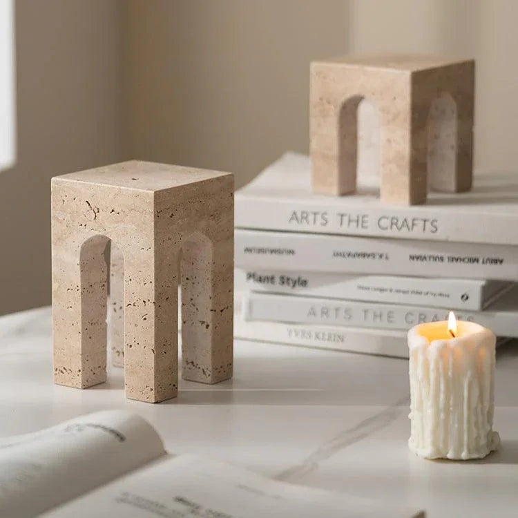 Travertine Holtgate Bookend