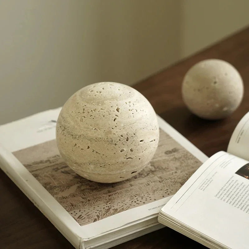 Travertine Bookend
