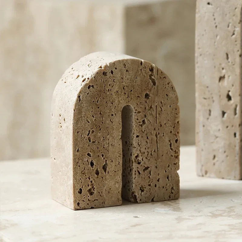 Travertine Bridge Bookend