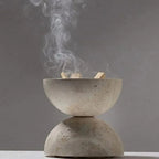 Travertine Incense Burner